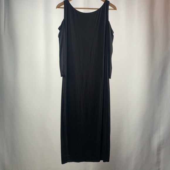 Bailey 44 Karla Could Shoulder Knit Bodycon Dress‎ in Black Size Large - Picture 4 of 6